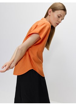 Reserved - Koszula z lnem - pomarańczowy ze sklepu Reserved w kategorii Koszule damskie - zdjęcie 173597560
