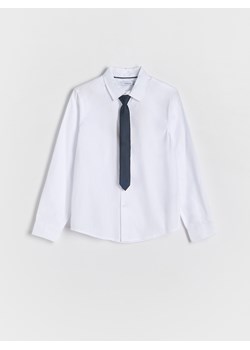 Reserved - Koszula z krawatem - biały ze sklepu Reserved w kategorii Koszule chłopięce - zdjęcie 173597822