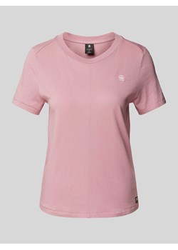 T-shirt z detalami z logo model ‘Front seam’ ze sklepu Peek&Cloppenburg  w kategorii Bluzki damskie - zdjęcie 173599813