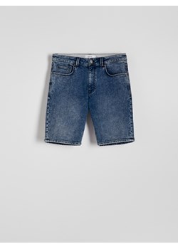 Reserved - Jeansowe szorty slim fit - granatowy ze sklepu Reserved w kategorii Spodenki męskie - zdjęcie 173601051