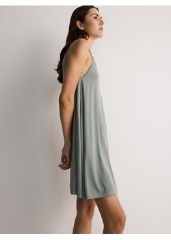 Reserved - Sukienka z modalem - oliwkowy ze sklepu Reserved w kategorii Sukienki - zdjęcie 173601232