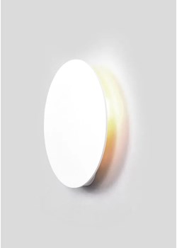 Biały minimalistyczny okrągły kinkiet 30 cm - A478-Izor ze sklepu Edinos.pl w kategorii Lampy ścienne - zdjęcie 173602072