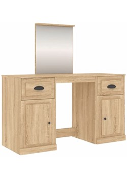 Skandynawska toaletka do makijażu dąb sonoma M6-Z40 - id: 41892 - marki Elior - 173602103 Skandynawska toaletka do makijażu dąb sonoma M6-Z40 ze sklepu Edinos.pl w kategorii Toaletki - zdjęcie 173602103
