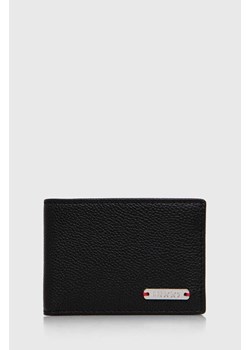 HUGO portfel skórzany męski kolor czarny 50523698 ze sklepu ANSWEAR.com w kategorii Portfele męskie - zdjęcie 173602761