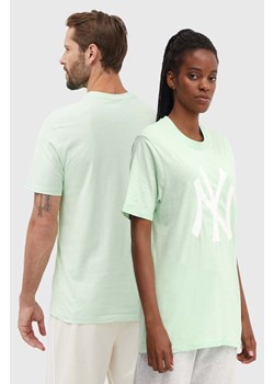 47 brand t-shirt bawełniany MLB New York Yankees kolor zielony z nadrukiem BB017TEMIME617763B0 ze sklepu ANSWEAR.com w kategorii T-shirty męskie - zdjęcie 173602934