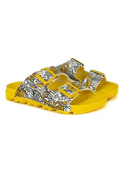 Calceo Klapki w kolorze żółtym ze wzorem ze sklepu Limango Polska w kategorii Klapki damskie - zdjęcie 173603564