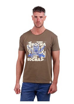 The Time of Bocha Koszulka w kolorze khaki ze sklepu Limango Polska w kategorii T-shirty męskie - zdjęcie 173603664