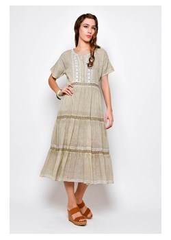 H.H.G. Sukienka w kolorze beżowym ze sklepu Limango Polska w kategorii Sukienki - zdjęcie 173603670