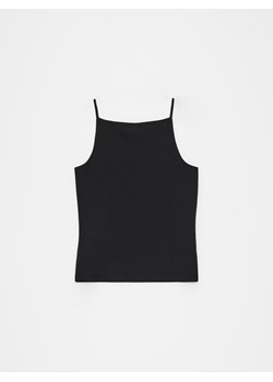 Mohito - Bawełniany top - czarny ze sklepu Mohito w kategorii Bluzki damskie - zdjęcie 173604612