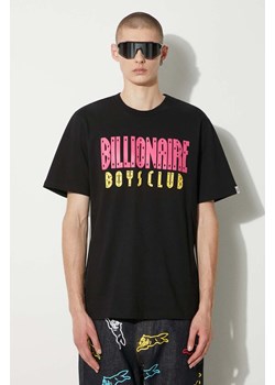 Billionaire Boys Club t-shirt bawełniany Straight Logo męski kolor czarny z nadrukiem B24243 ze sklepu PRM w kategorii T-shirty męskie - zdjęcie 173605251