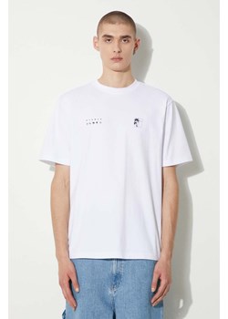STAMPD t-shirt bawełniany Transit Relaxed Tee męski kolor biały z nadrukiem SLA-M3331TE-WHT ze sklepu PRM w kategorii T-shirty męskie - zdjęcie 173605353