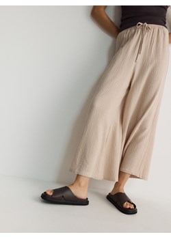 Reserved - Spodnie culotte - kremowy ze sklepu Reserved w kategorii Spodnie damskie - zdjęcie 173606421