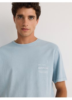 Reserved - T-shirt regular z nadrukiem - jasnoniebieski ze sklepu Reserved w kategorii T-shirty męskie - zdjęcie 173606451