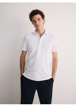 Reserved - Koszulka polo regular - biały ze sklepu Reserved w kategorii T-shirty męskie - zdjęcie 173606702