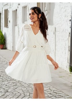 Sinsay - Sukienka mini - biały ze sklepu Sinsay w kategorii Sukienki - zdjęcie 173609670