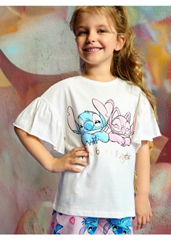 Sinsay - Koszulka Stitch - kremowy ze sklepu Sinsay w kategorii Bluzki dziewczęce - zdjęcie 173609694