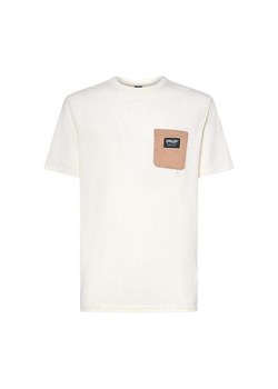 Koszulka męska Oakley CLASSIC B1B POCKET biała FOA403729-10R ze sklepu a4a.pl w kategorii T-shirty męskie - zdjęcie 173610492
