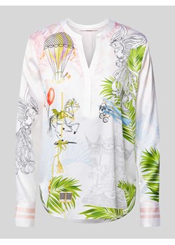 Bluzka jedwabna z dekoltem w serek ze sklepu Peek&Cloppenburg  w kategorii Bluzki damskie - zdjęcie 173611151