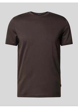 T-shirt z prążkowanym,okrągłym dekoltem model ‘Cosmo’ ze sklepu Peek&Cloppenburg  w kategorii T-shirty męskie - zdjęcie 173611240