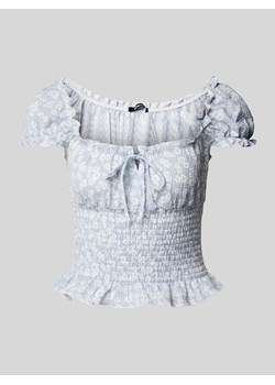 T-shirt z wiązanymi detalami ze sklepu Peek&Cloppenburg  w kategorii Bluzki damskie - zdjęcie 173611274