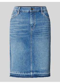 Spódnica jeansowa o długości do kolan z frędzlami ze sklepu Peek&Cloppenburg  w kategorii Spódnice - zdjęcie 173611474