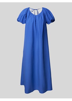 Sukienka midi z bufiastymi rękawami model ‘OLEGA’ ze sklepu Peek&Cloppenburg  w kategorii Sukienki - zdjęcie 173611621