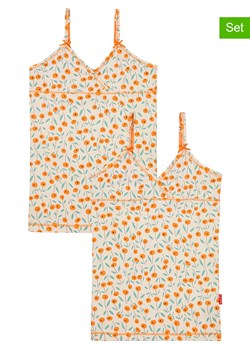 Claesens Podkoszulki (2 szt.) w kolorze beżowo-pomarańczowo-zielonym ze sklepu Limango Polska w kategorii Podkoszulki dziecięce - zdjęcie 173612714