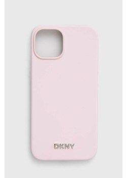 Dkny etui na telefon iPhone 14 / 15 / 13 kolor różowy DKHMP14SSMCHLP ze sklepu ANSWEAR.com w kategorii Etui - zdjęcie 173615342