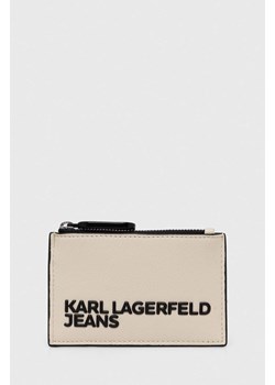 Karl Lagerfeld Jeans etui na klucze kolor beżowy 245J3203 ze sklepu ANSWEAR.com w kategorii Etui - zdjęcie 173615420