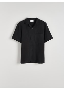 Reserved - Muślinowa koszula comfort fit - czarny ze sklepu Reserved w kategorii Koszule męskie - zdjęcie 173615521