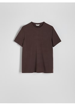 Reserved - T-shirt comfort fit - ciemnobrązowy ze sklepu Reserved w kategorii T-shirty męskie - zdjęcie 173615633