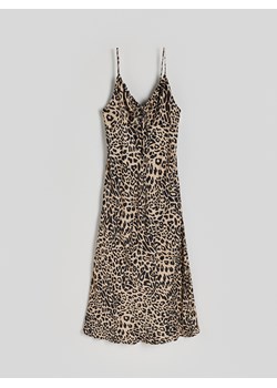 Reserved - Wiskozowa sukienka w zwierzęcy wzór - wielobarwny ze sklepu Reserved w kategorii Sukienki - zdjęcie 173616760