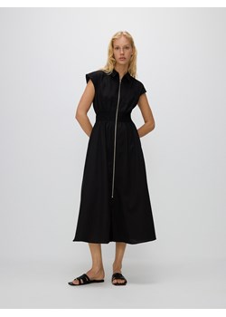 Reserved - Sukienka midi z zamkiem - czarny ze sklepu Reserved w kategorii Sukienki - zdjęcie 173617370