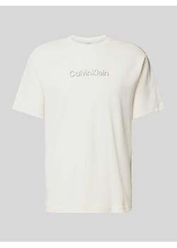 T-shirt z detalem z logo ze sklepu Peek&Cloppenburg  w kategorii T-shirty męskie - zdjęcie 173618090