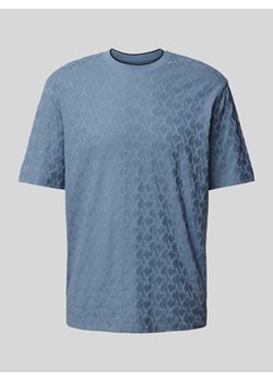 T-shirt z nadrukiem z logo na całej powierzchni model ‘Jaquard’ ze sklepu Peek&Cloppenburg  w kategorii T-shirty męskie - zdjęcie 173618241