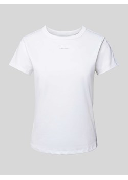 T-shirt z detalem z logo ze sklepu Peek&Cloppenburg  w kategorii Bluzki damskie - zdjęcie 173618251