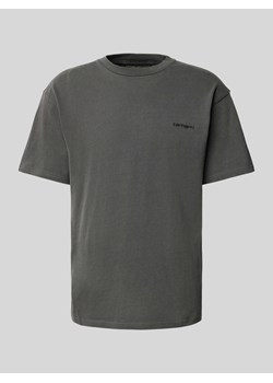 T-shirt z wyhaftowanym logo model ‘DUSTER’ ze sklepu Peek&Cloppenburg  w kategorii T-shirty męskie - zdjęcie 173618591