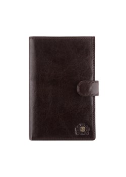 Męski portfel ze skóry z herbem na zatrzask ze sklepu WITTCHEN w kategorii Portfele męskie - zdjęcie 173619564