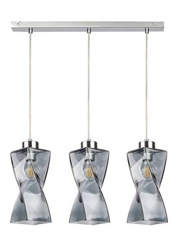 Szklana lampa wisząca nad stół dymione szkło - A80-Keva ze sklepu Edinos.pl w kategorii Lampy wiszące - zdjęcie 173621190