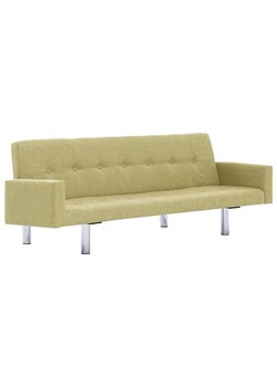 Rozkładana sofa Enya  z podłokietnikami - zielona ze sklepu Edinos.pl w kategorii Sofy i kanapy - zdjęcie 173621722