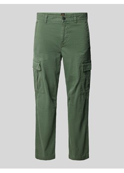 Spodnie cargo z naszywką z logo model ‘Sisla’ ze sklepu Peek&Cloppenburg  w kategorii Spodnie męskie - zdjęcie 173621810