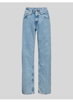 Jeansy z prostą nogawką i szlufkami na pasek model ‘SUPERLOW’ ze sklepu Peek&Cloppenburg  w kategorii Jeansy damskie - zdjęcie 173621842