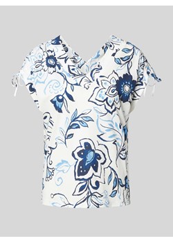 T-shirt z dekoltem w serek ze sklepu Peek&Cloppenburg  w kategorii Bluzki damskie - zdjęcie 173621871
