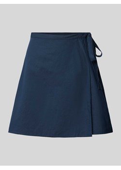 Spódnica lniana z bocznym wiązaniem ze sklepu Peek&Cloppenburg  w kategorii Spódnice - zdjęcie 173622102