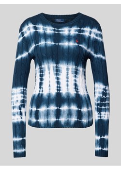 Sweter z dzianiny ze ściegiem warkoczowym model ‘JULIANNA’ ze sklepu Peek&Cloppenburg  w kategorii Swetry damskie - zdjęcie 173622150