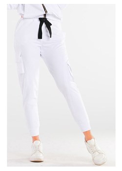 INFINITE YOU Bojówki w kolorze białym ze sklepu Limango Polska w kategorii Spodnie damskie - zdjęcie 173622183