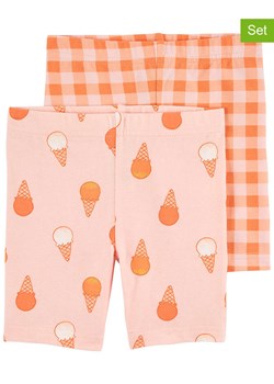 carter&apos;s Legginsy (2 pary) w kolorze jasnoróżowym ze sklepu Limango Polska w kategorii Spodenki dziewczęce - zdjęcie 173622682
