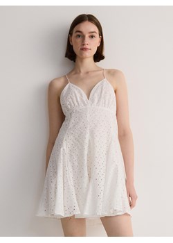 Reserved - Suienka z bawełny - złamana biel ze sklepu Reserved w kategorii Sukienki - zdjęcie 173623993