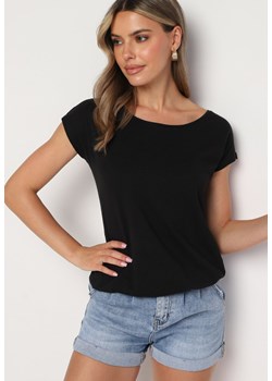 Czarny T-shirt Erenatia ze sklepu Born2be Odzież w kategorii Bluzki damskie - zdjęcie 173624513