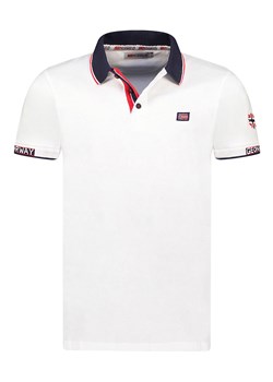 Geographical Norway Koszulka polo &quot;Kauge&quot; w kolorze białym ze sklepu Limango Polska w kategorii T-shirty męskie - zdjęcie 173626770